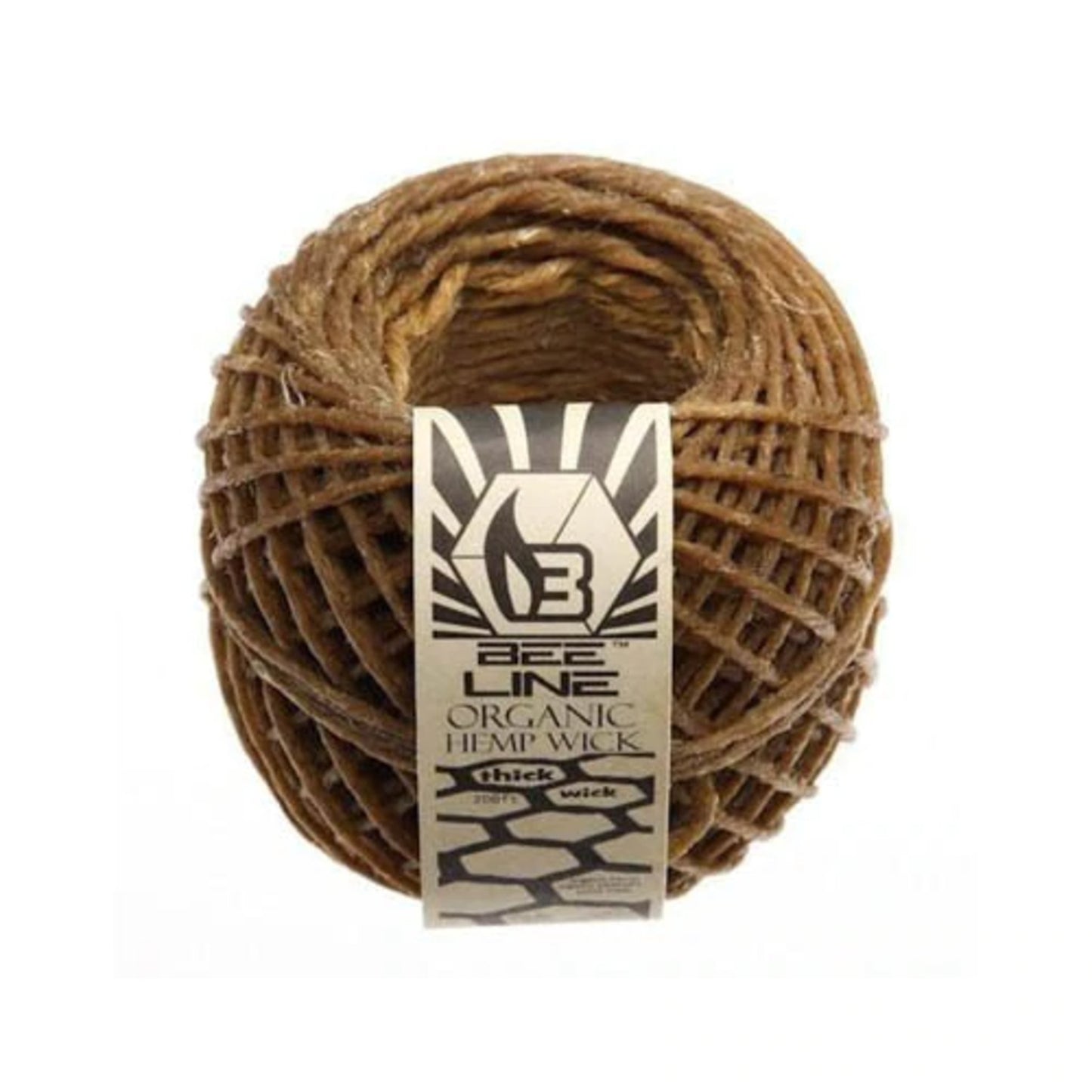 Bee Line Organic Hemp Wick Spool - 200 ft Thick