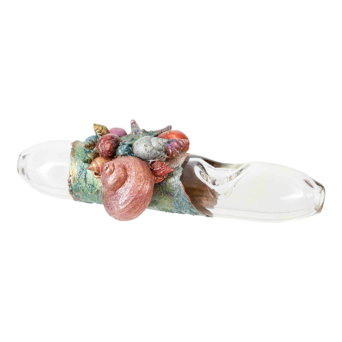Cherry Glass Sealife Steamroller - 6.5in