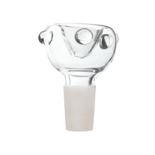 Clear Dotted Bowl Male 14mm