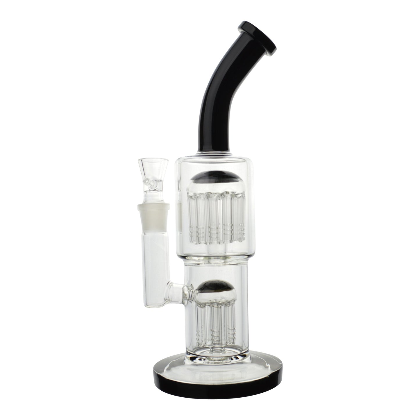 Colored Double Barrel Bong - 12in