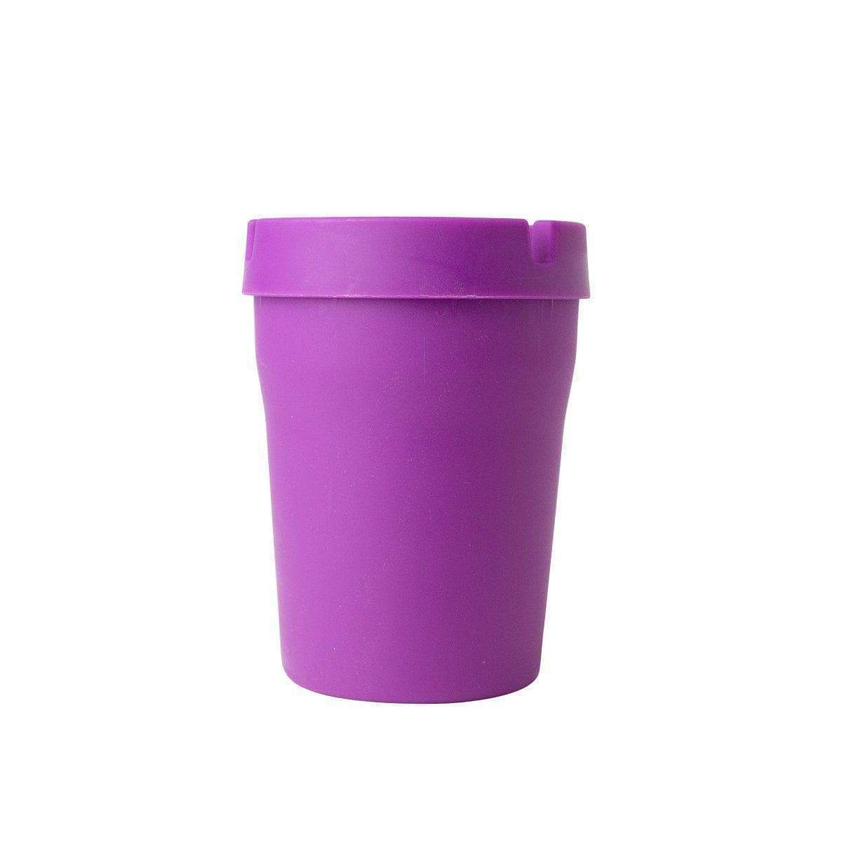 Fun silicone ashtray smoking accessories in purple color and pail bucket shape design and look