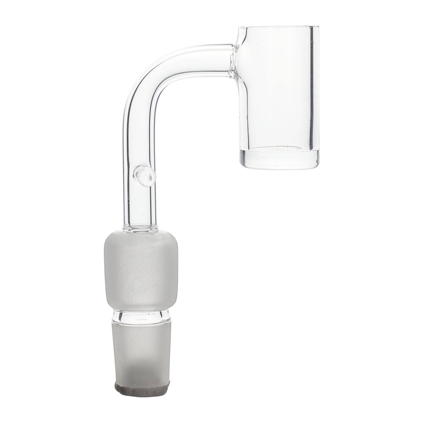 Classic hammer style dual size glass quartz banger smoking accessory with convenient handle