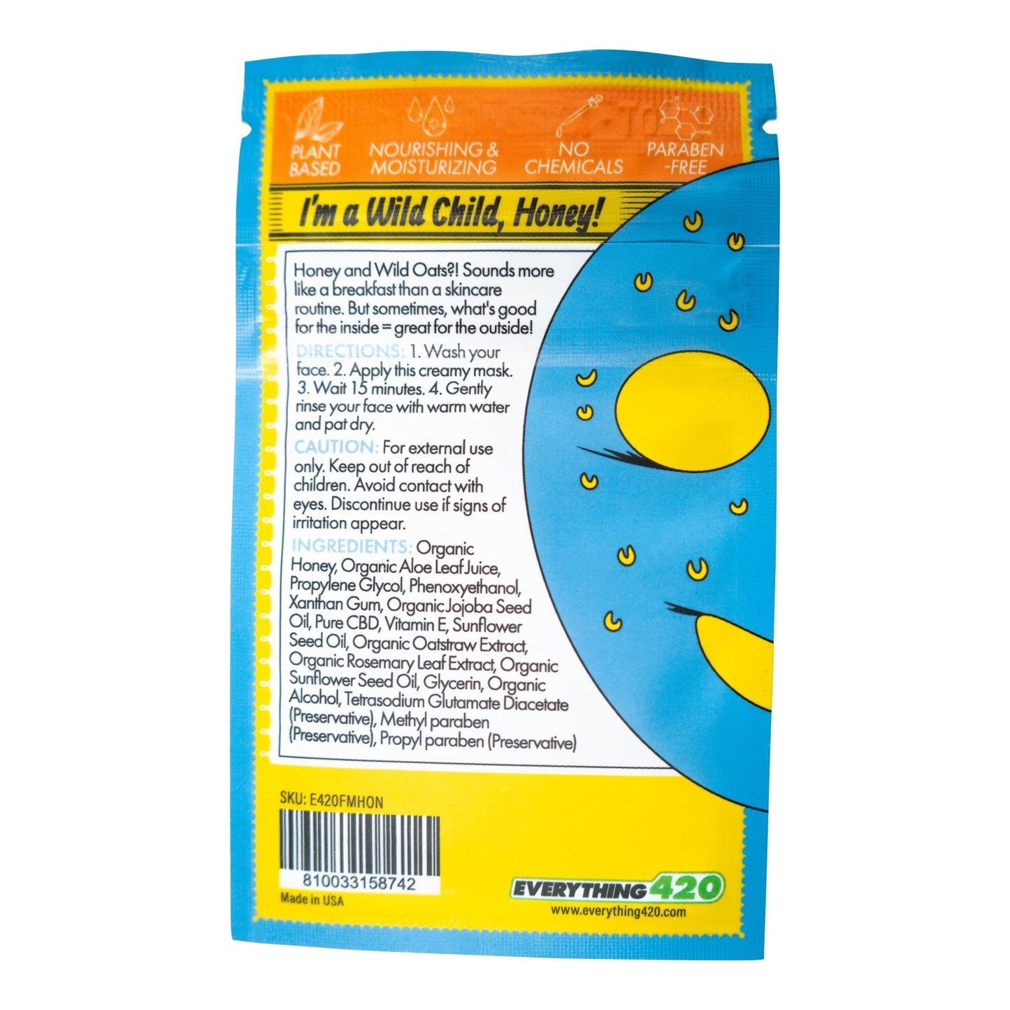 E420 Premium CBD Facial Mask - 2 Pack