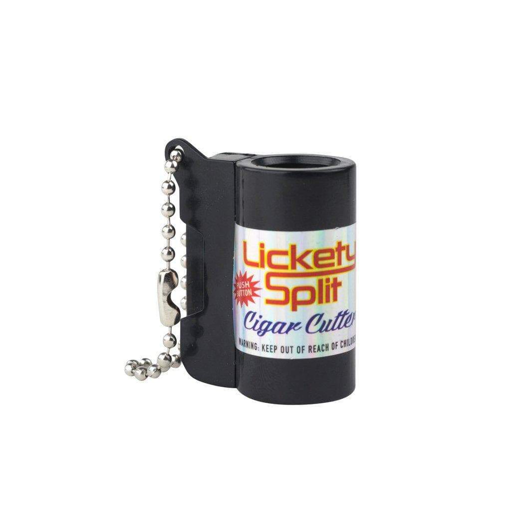 2 packs of portable keychain ready EZ cigarette wrapper splitter smoking accessory with Lickety Split Cigar Cutter label