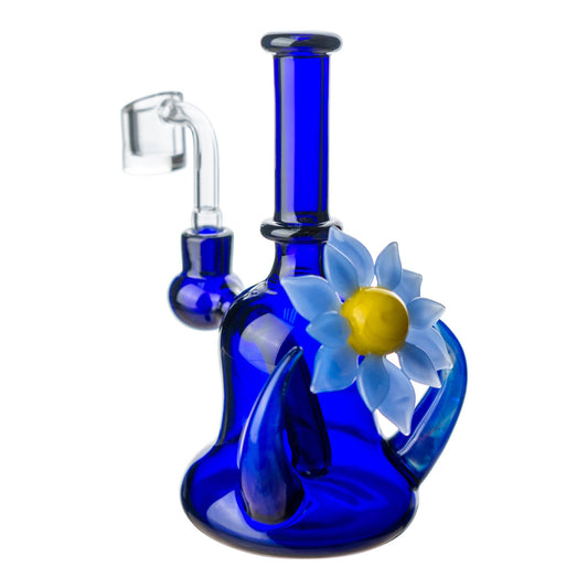 Flower Chariot Bong by Della Luna Glass