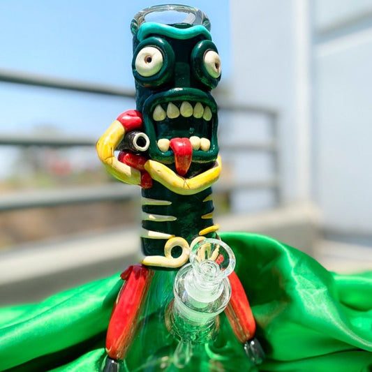 Glowing Mythical Protector Bong - 12.5in