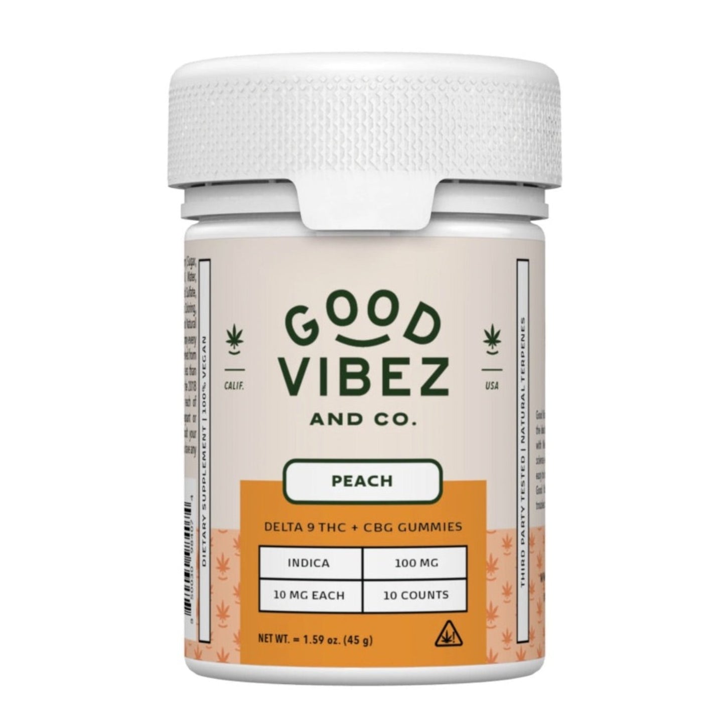 Good Vibez Delta 9 Gummies Peach