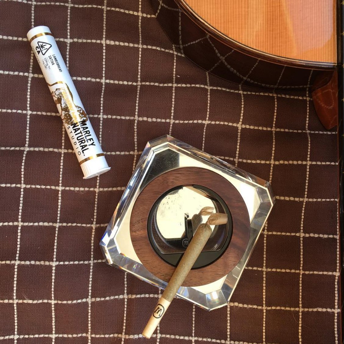 Marley Natural Ashtray - 4in Crystal