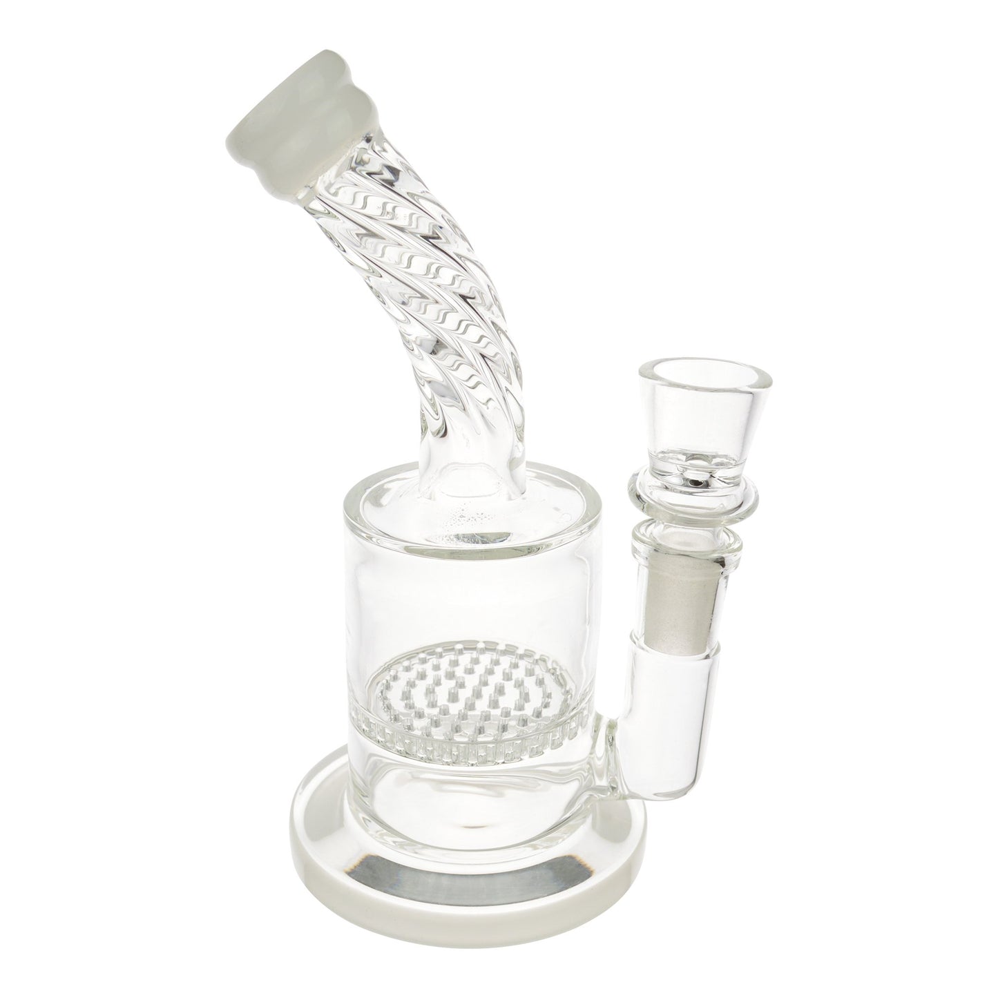 Mini Honeycomb Bong - 6.5in White