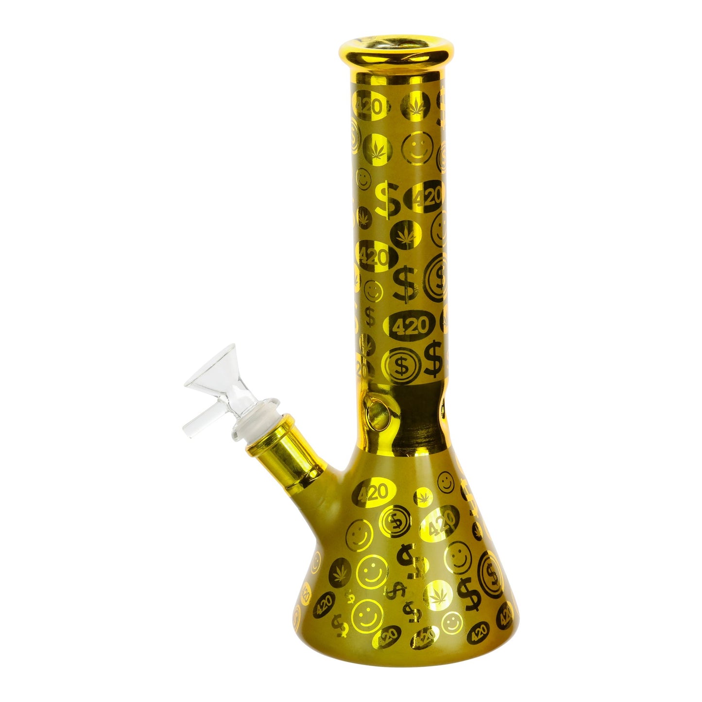 Money Bags Beaker Bong - 10in