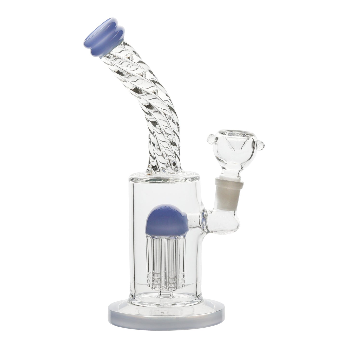 Neon Tip Bong - 8in Blue