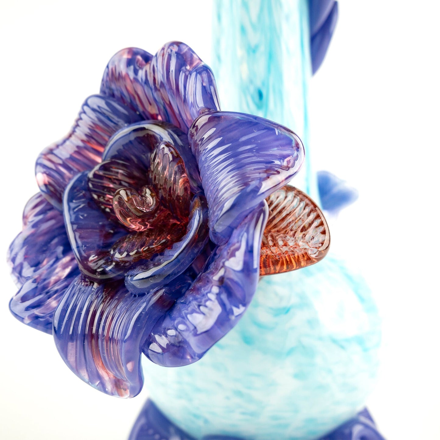 Noble Glass Spouted Flower Bong - 14in