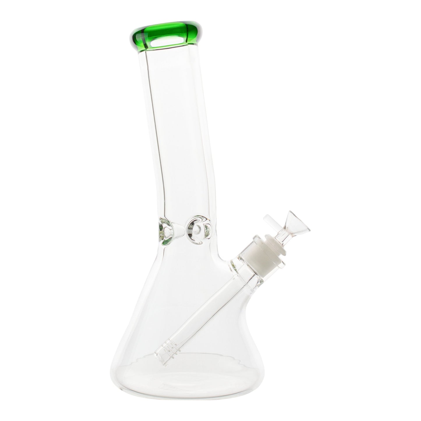 Outfall Curved Tube Beaker Bong - 12in Green