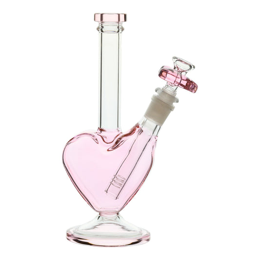 Pink From the Bottom of my Heart Bong - 9in