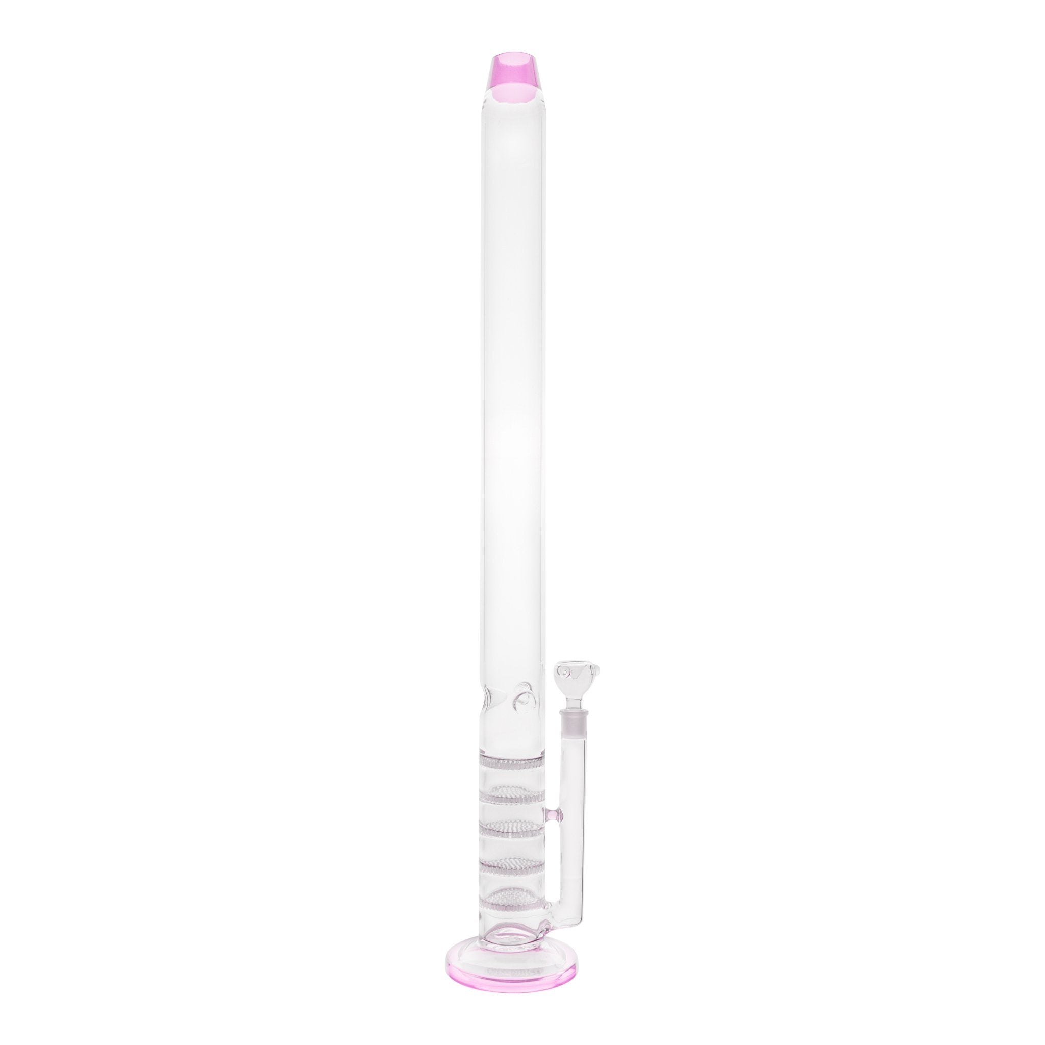 Pink Honeycomb Missile Bong - 35in - Everything 420