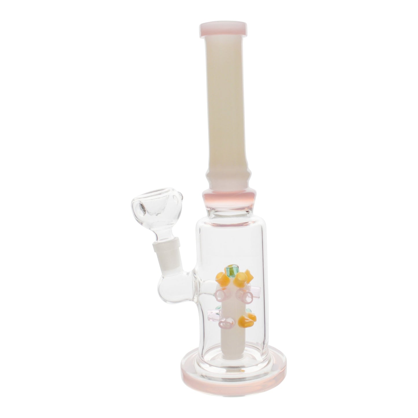 Pink Lite Brite Perc Bong - 10in