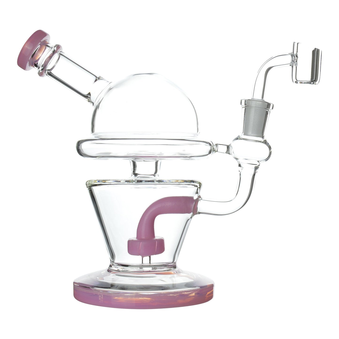 Pink Snow Cone Dab Rig - 7in