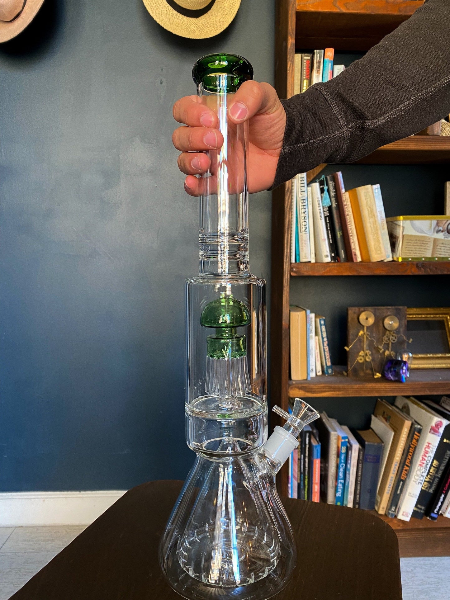 Sprouted Mushroom Perc Bong - 18in