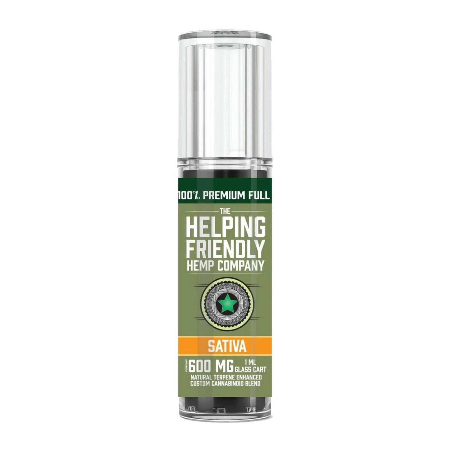 The Helping Friendly Full Spectrum Cartridge - 600mg 600mg / Sativa