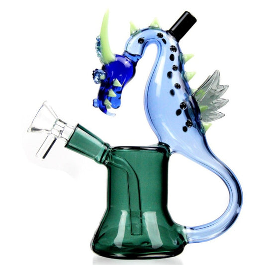 The Sea Dragon Bubbler Bong - 7in