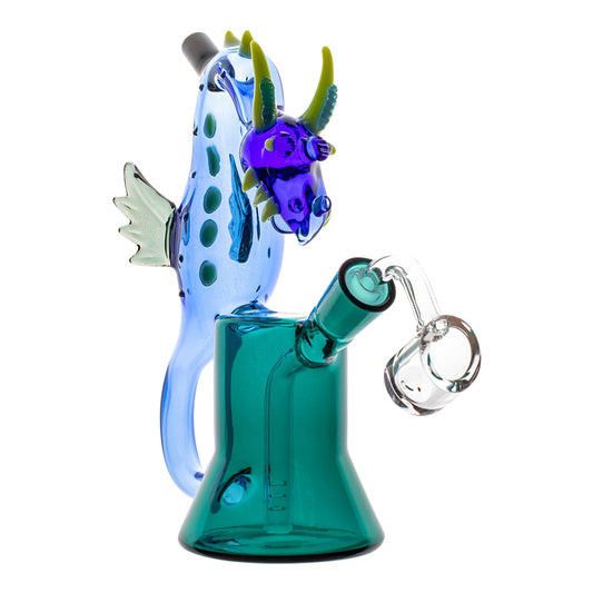 The Sea Dragon Bubbler Bong - 7in