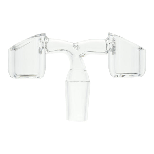 TWIN 90 Degree Quartz Banger - Male 14mm Male