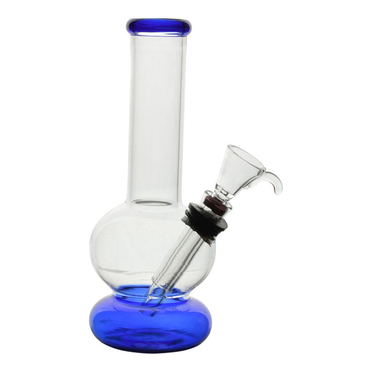 Two Tone Mini Bong - 6in Blue