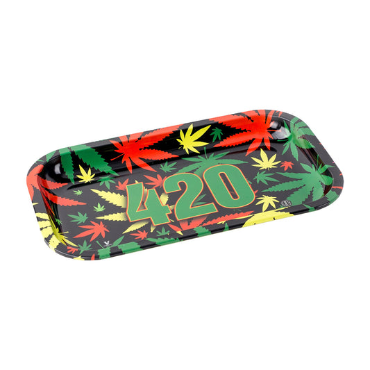 V Syndicate 420 Rasta Metal Rolling Tray