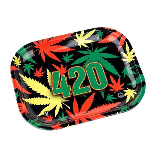 V Syndicate 420 Rasta Metal Rolling Tray