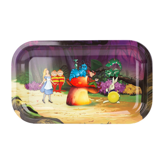 V Syndicate Alice Mushroom Metal Rolling Tray - 11in