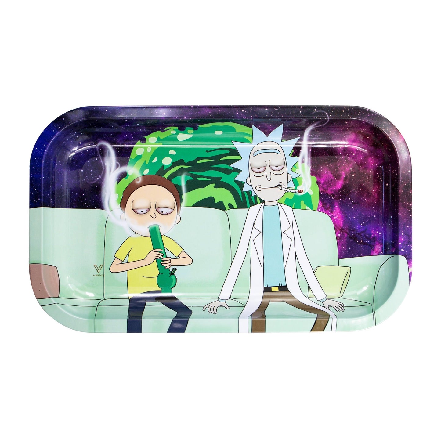 V Syndicate Couch Lock Metal Rolling Tray Medium