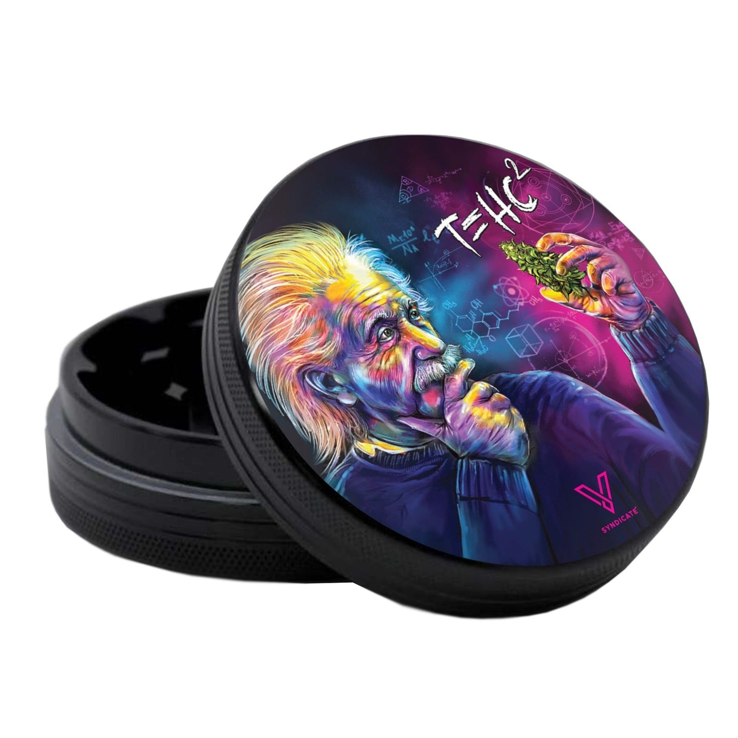 V Syndicate Sharp Shred T=HC2 Classic Grinder 55mm / 2 Piece / Black