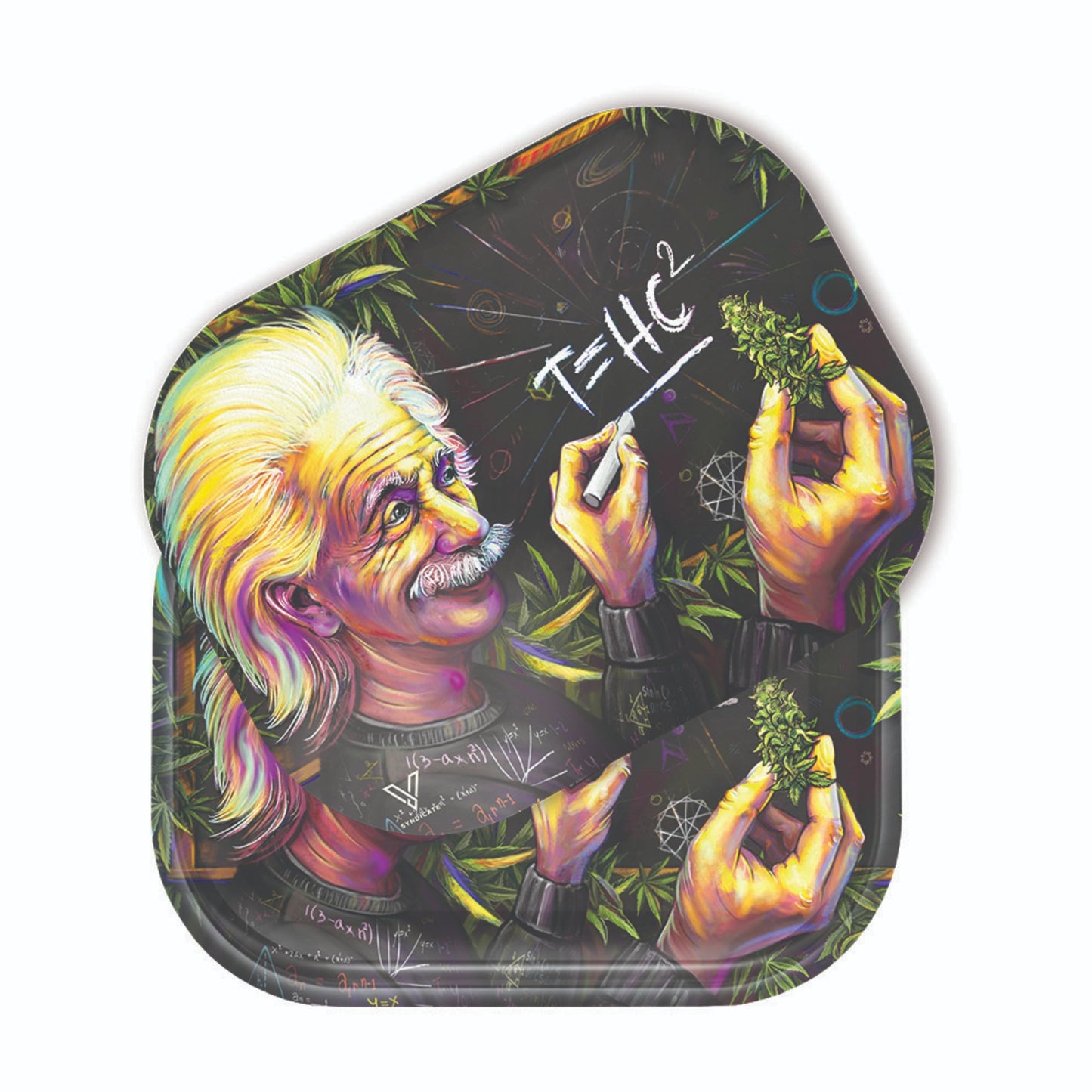 V Syndicate T=HC2 Einstein Higher Education Metal Rolling Tray 7 Inch Roll N Go
