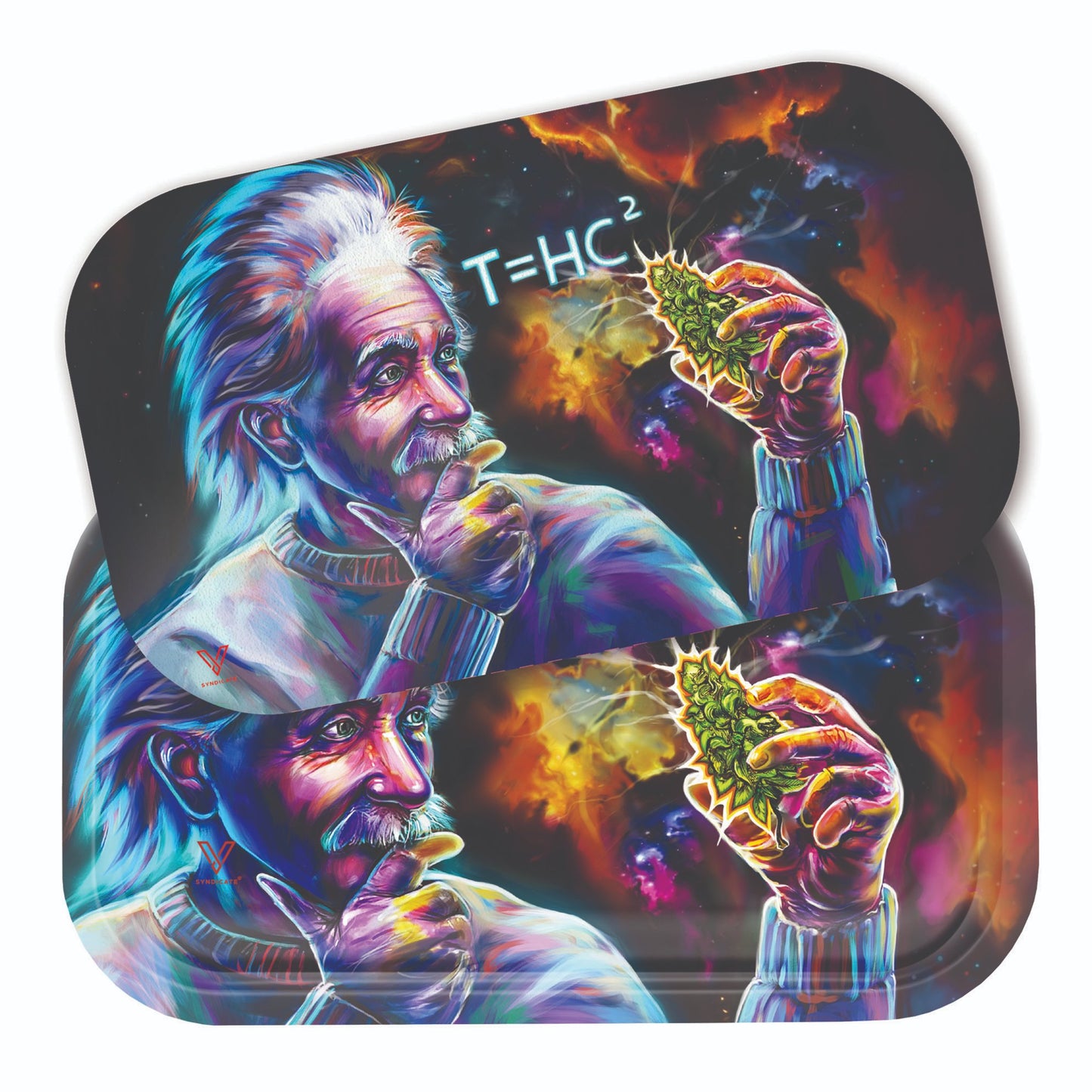 V Syndicate T=HC2 Einstein Metal Rolling Tray Black Hole / 11 Inch Roll N Go
