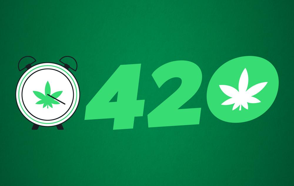 everything for 420 logo clock