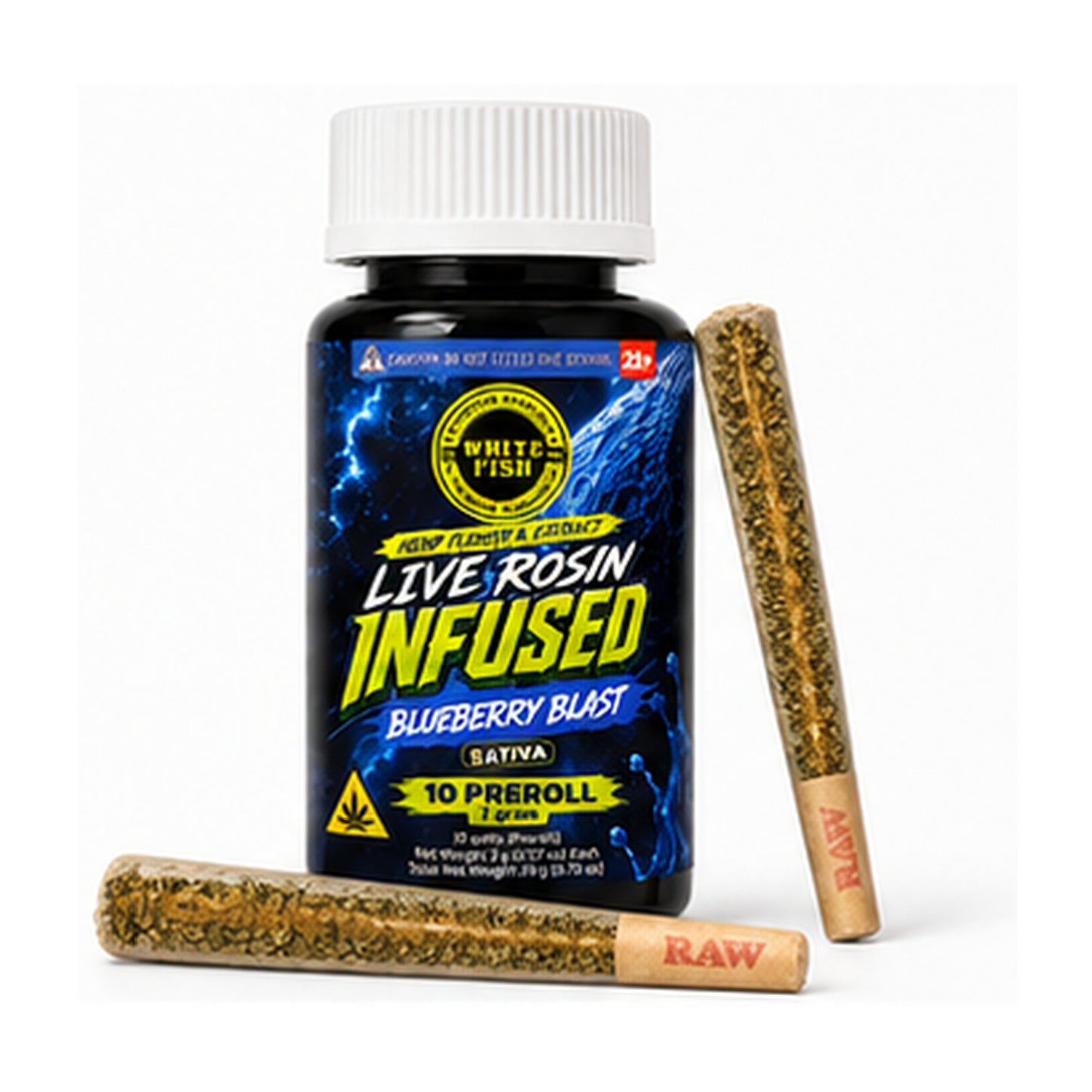 White Fish Live Rosin Infused Hashhole 2g - 10ct (20g)