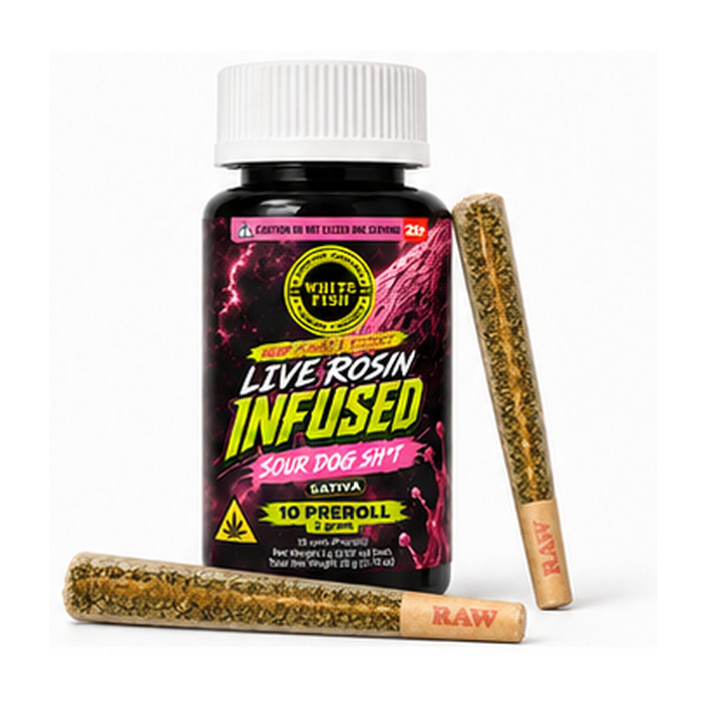White Fish Live Rosin Infused Hashhole 2g - 10ct (20g)