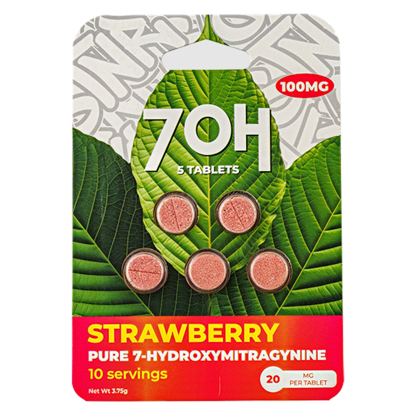 7OH 7-Hydroxy Tablets - 5ct Strawberry