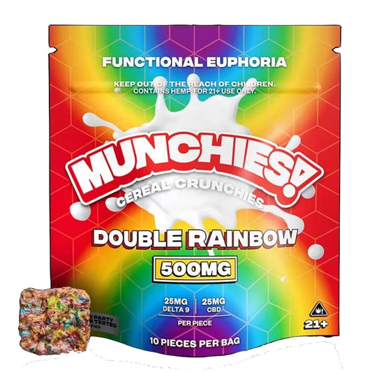 Munchies Delta 9 Double Rainbow Cereal Crunchies - 500mg