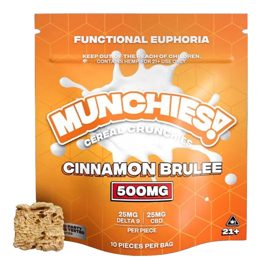 Munchies Delta 9 CInnamon Brulee Cereal Crunchies - 500mg