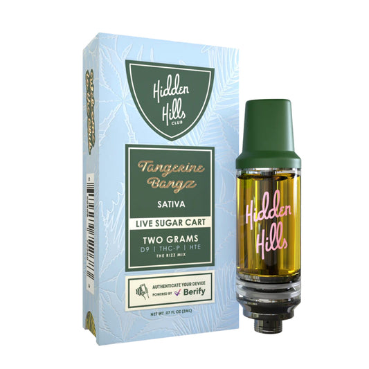 Hidden Hills Live Sugar Tangerine Bangz Cartridge - 2000mg