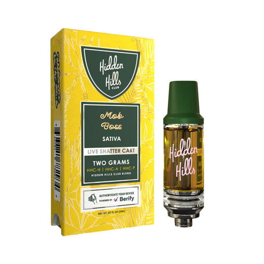 Hidden Hills Live Shatter HHC Mob Boss Cartridge - 2000mg