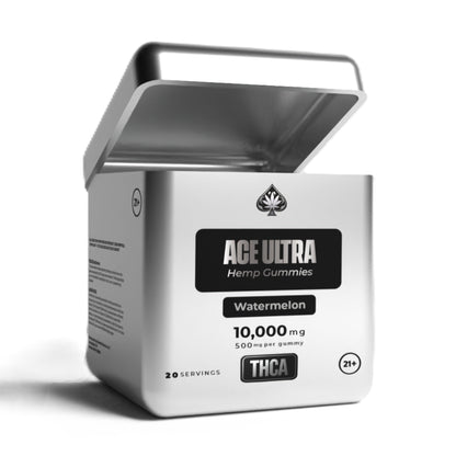 ACE Ultra Hemp THC-A Gummies - 10,000mg Watermelon