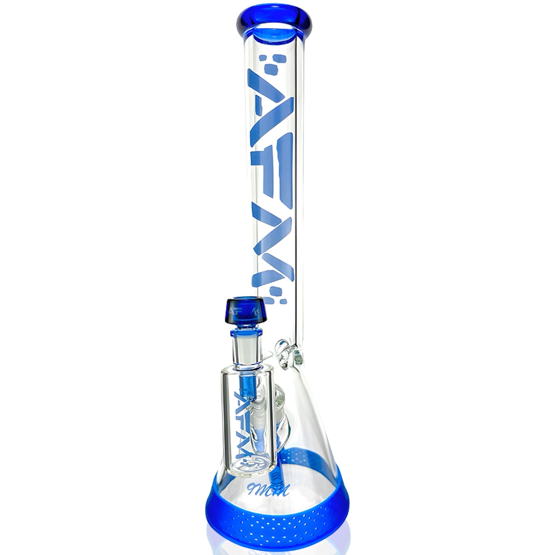 AFM Glass T582 Beaker Bong - 18in Blue