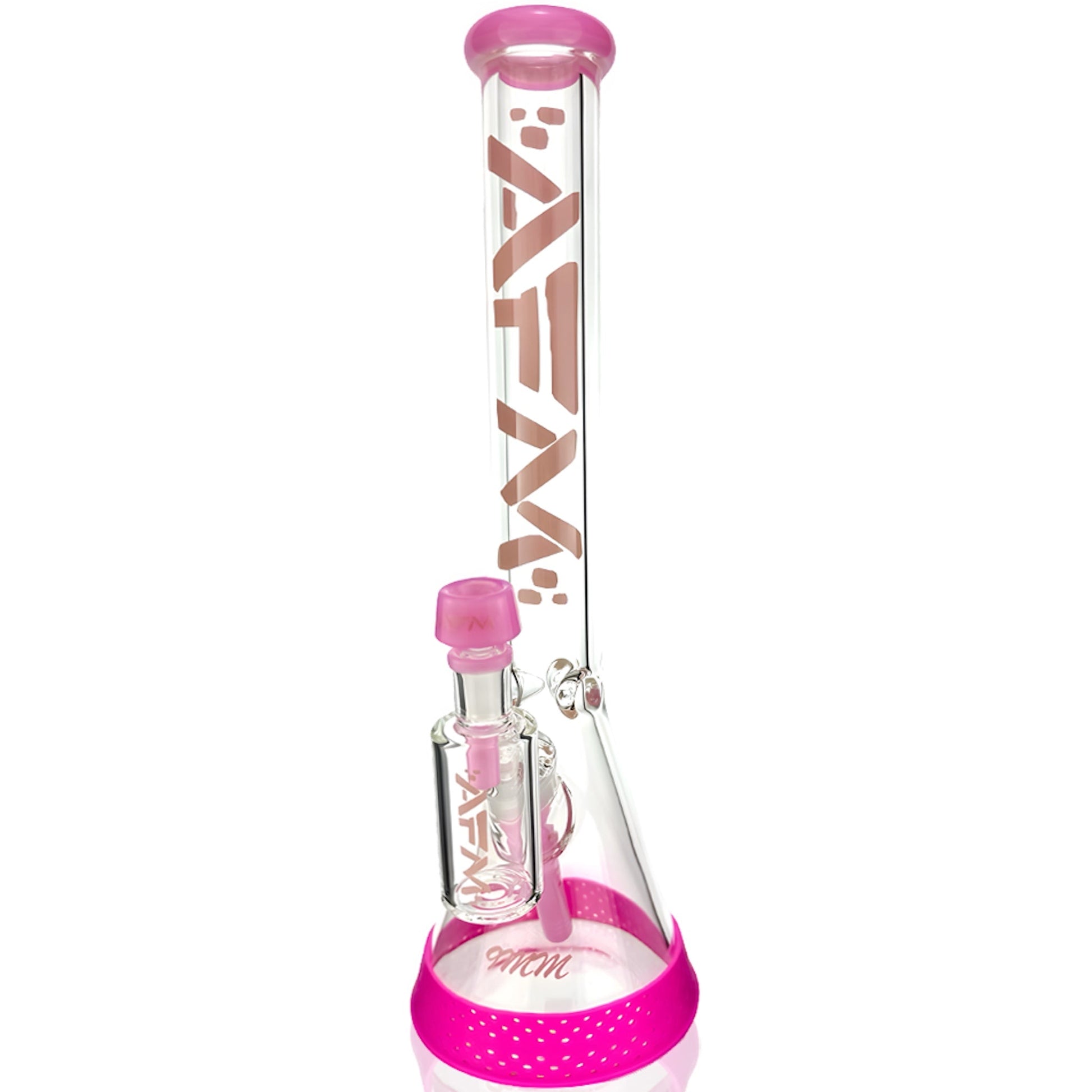 AFM Glass T582 Beaker Bong - 18in Pink