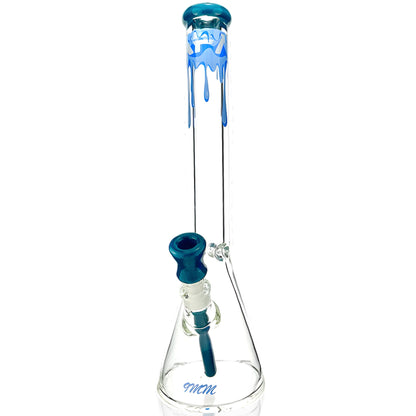 AFM Glass T583 Beaker Bong - 18in Blue