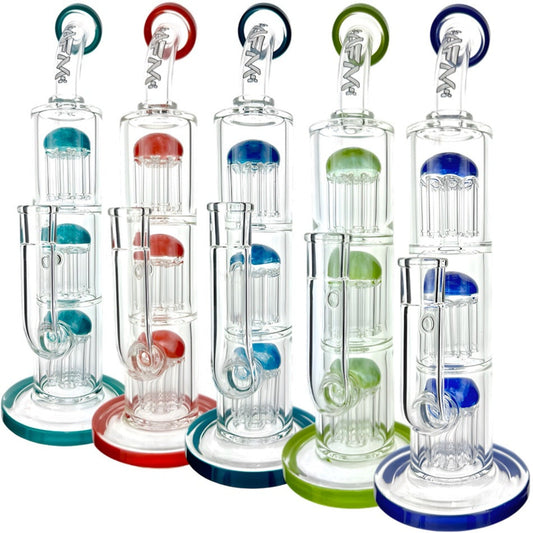 AFM Glass TX093 Three Tree Perc Bong - 12in