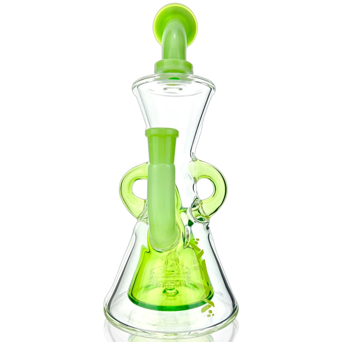 AFM Glass TX106 Recycler Bong - 10in Green