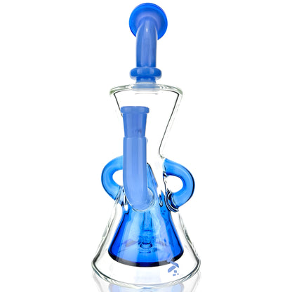 AFM Glass TX106 Recycler Bong - 10in Blue