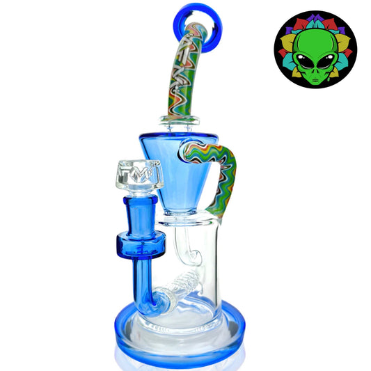 AFM Glass TX617 Recycler Bong - 11in